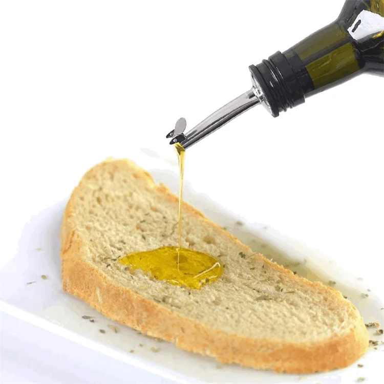 Темно-зеленая квадратная кухонная стеклянная бутылка для оливкового масла
