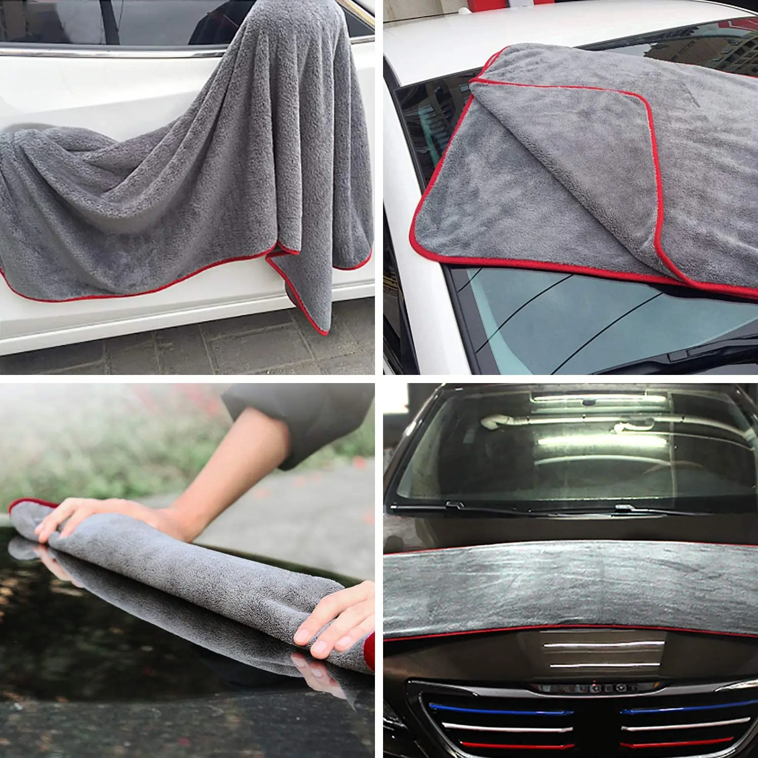 High Quality 60x90 Car Towel Microfiber Car Detailing Towel Inside Big Custom Thick Car Wash Towel