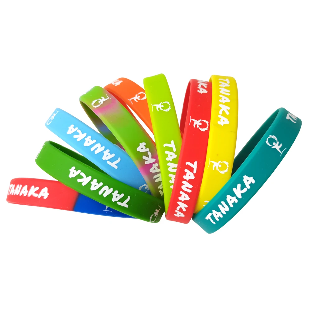 Soft Stretch Plastic Silicone Rubber Wrist Hand Band Rubber Wristband Cusyomized