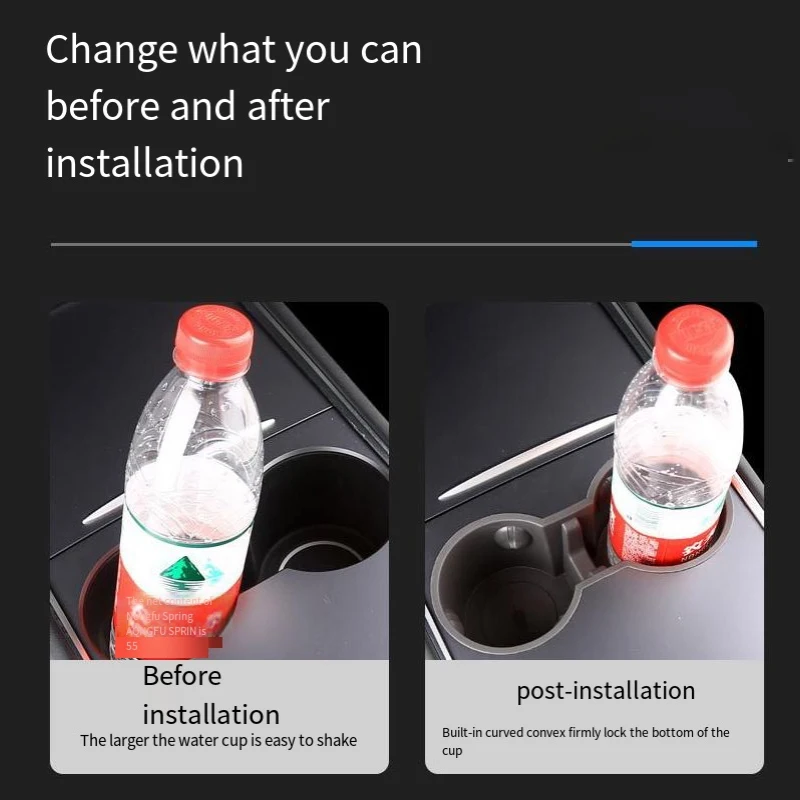 Other Interior Accessories Water Cup Stopper Storage Rack Tpe Silicone Water Cup Rack Modified Interior For Tesla model Y 3