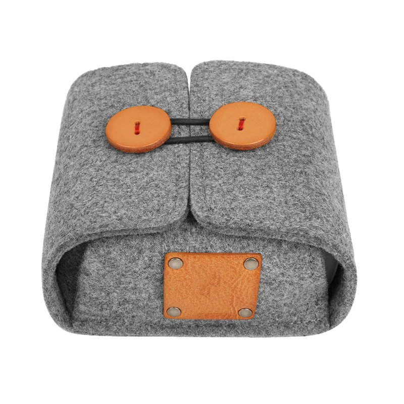 
Fashion Mobile hard disk and power bank protection felt travel storage bag 