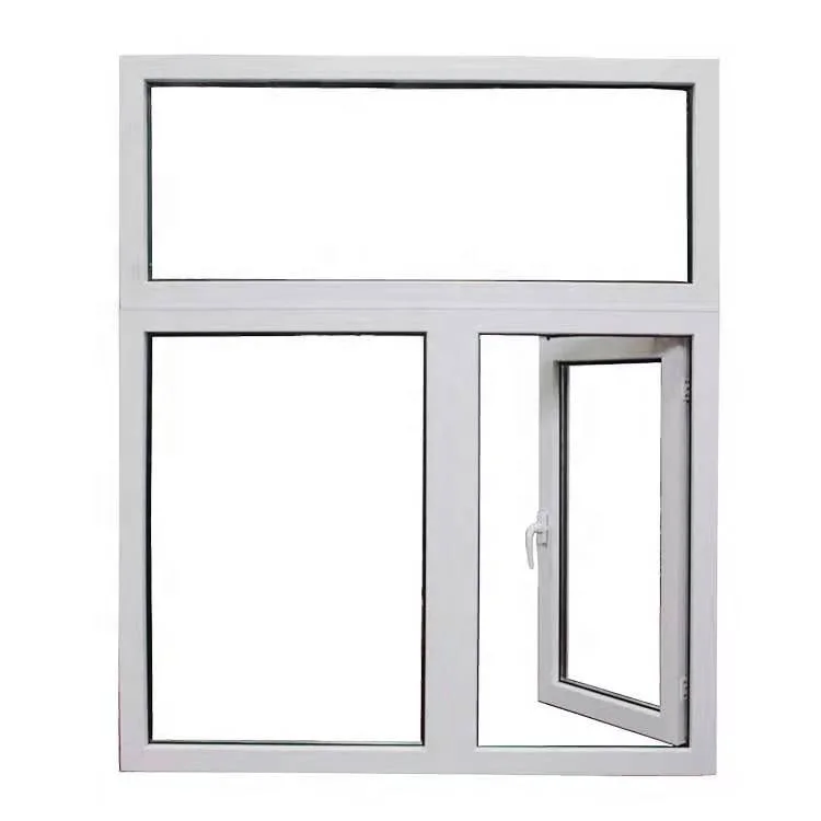 Bathroom Vertical Ventilation White Pvc Casement Window