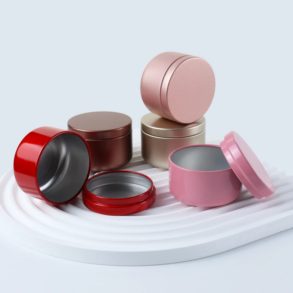 Custom Empty Private Label Metal Ointment Tin 30g 50g 100g 120g 150g 200g Flat Cosmetic Aluminum Jar