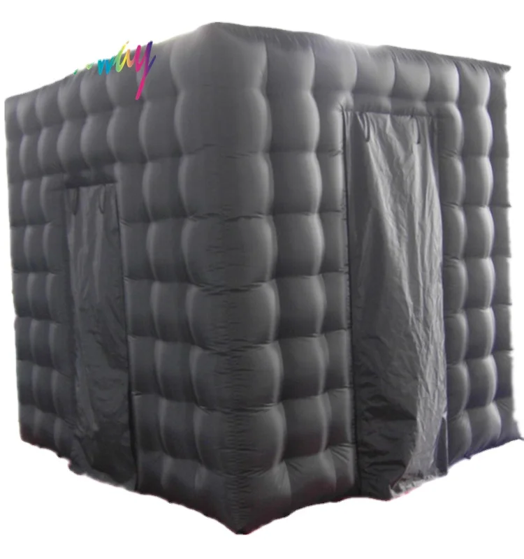 LED lighting cube tent for event party, advertising cube tent LED inflatable photo booth