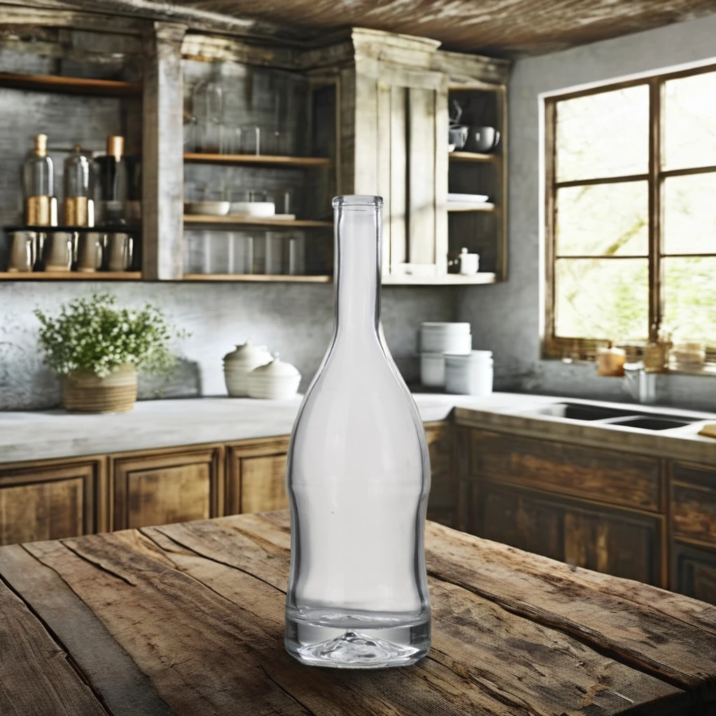Wholesale 500ml Square Super Flint Glass Bottles for Brewing Screen Printing Gin Rum Vodka Tequila Brandy Liquors 500ml Capacity