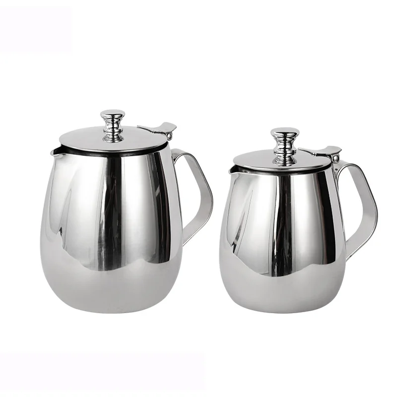 Заводская оптовая продажа утолщенная 304 чашка для молока изысканный латте художественный цилиндр кофейная машина поддерживающая чашку с крышкой