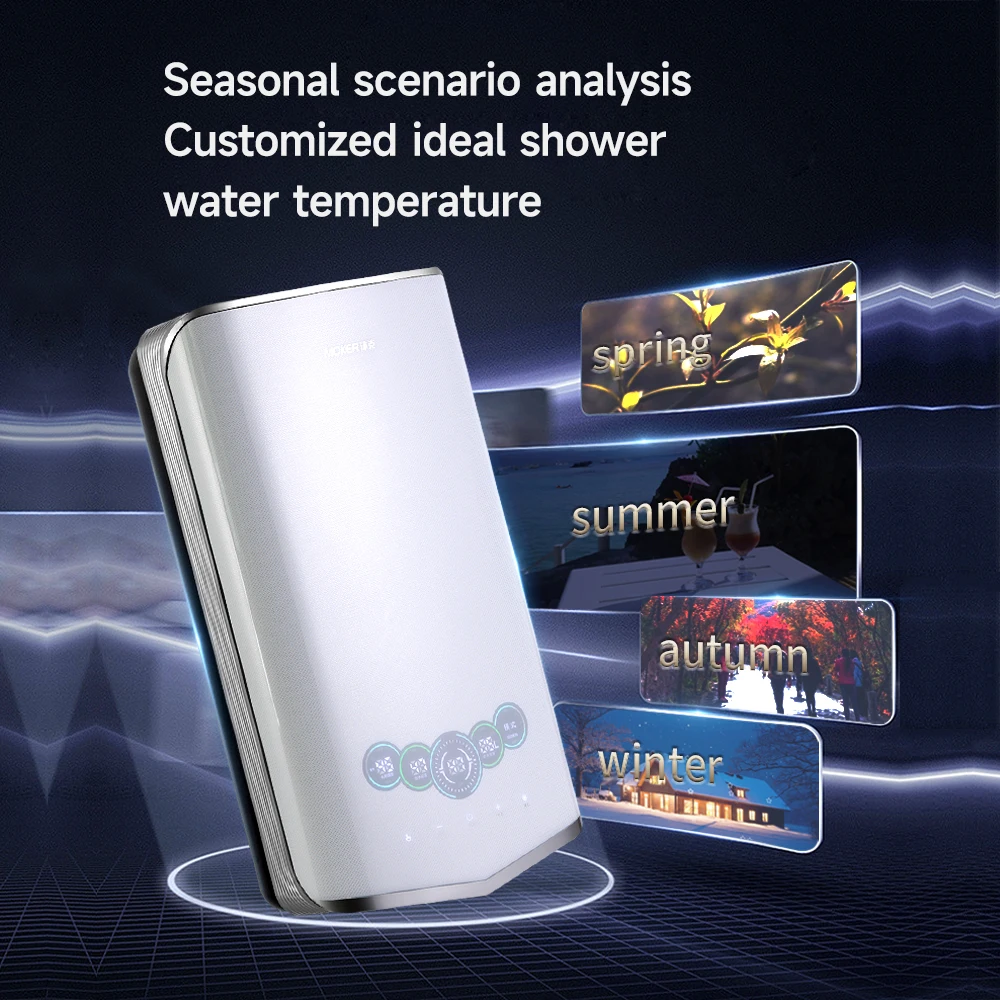 Wall Mounted Electric Water Heater Bath Shower Kitchen Instantaneous  30L Hot Water Heaters Instant Electric Shower Water Heater