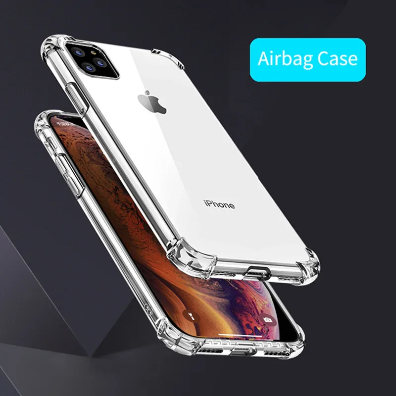 Прозрачный силиконовый мягкий ТПУ чехол-накладка для Iphone 7, чехол для мобильного телефона, чехол для iphone 11 2019