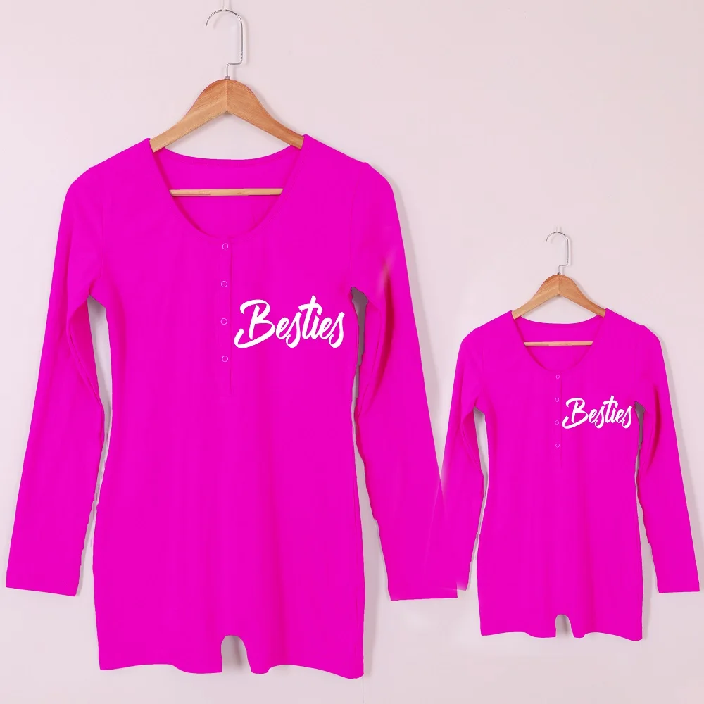 Custom Baby Pajamas Mommy and me Outfit Kids Clothing Set Baby Jumpsuit Fall Clothes for Women