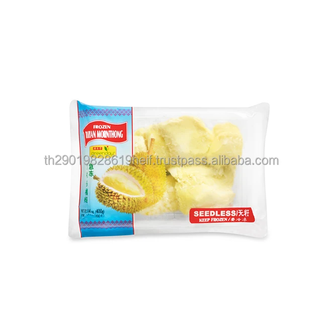 Mr. Number One Brand Frozen Durian Mornthong Seedless 400 G Product Wholesale From Thailand