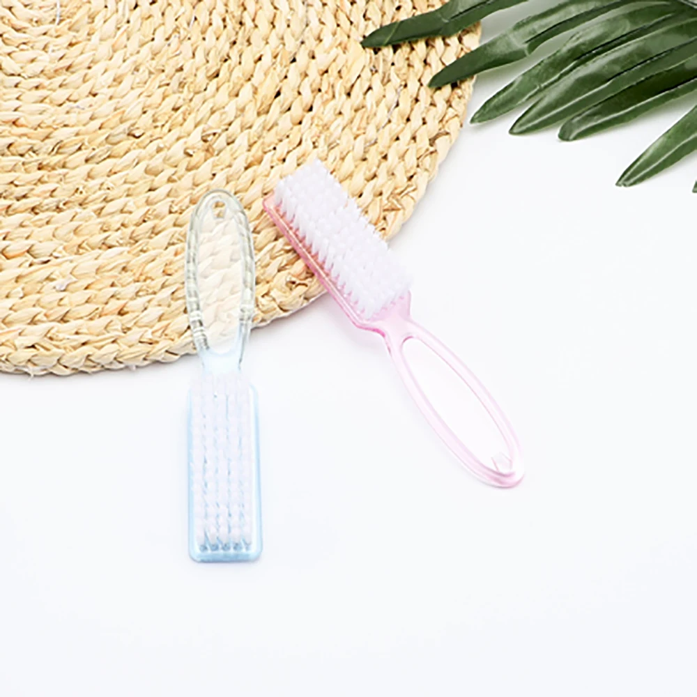 Long Handle Scrub Dust Brush Nail Salon Manicure Nail Cleaning Brush