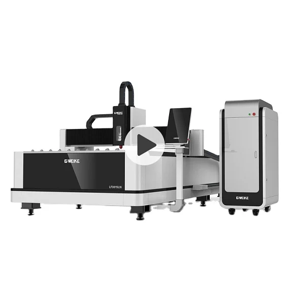 Gweike low price 1000w-3000w Laser power Economical fiber laser cutting machine, 3050mm*1550mm working area LF3015EPro