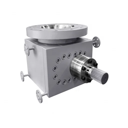 high pressure polyurethane oligomer discharge hot melt metering gear pump for rection kellte in chemical process
