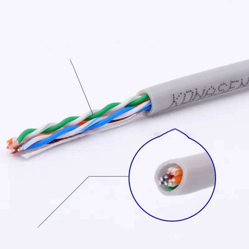 High quality With Competitive price 24AWG UTP 4 pair CCA cat6 cat5e network LAN cable