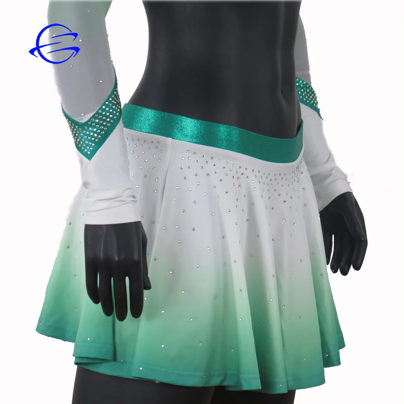 Custom Wholesale Cheer Wear Dye Sublimation Quick Dry Rhinestones Sexy Women Cheerleading Uniforms Free Design