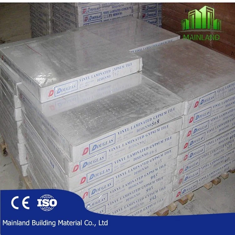 
595*595MM pvc laminated gypsum construction board 