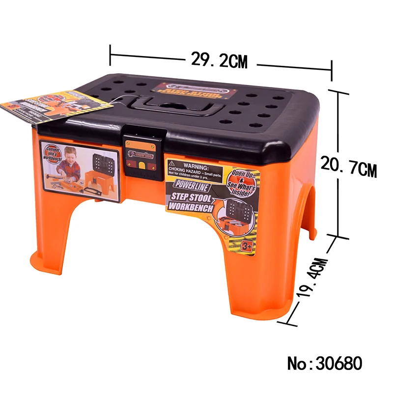 Mini Tool Bench for Kids,Tool Kit for Kids Plastic Tool Box,Learning Workbench Toy