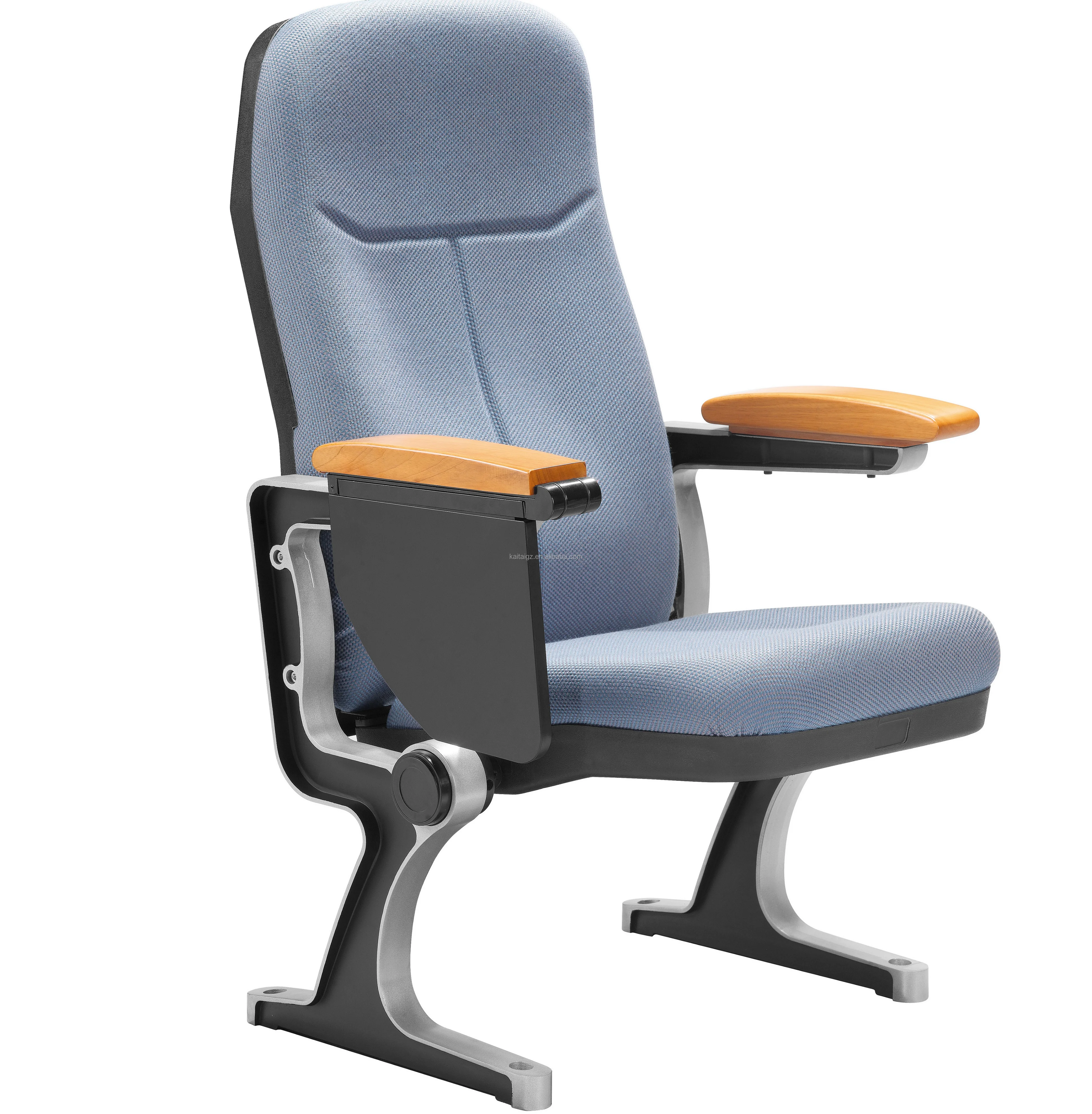 Hot sale fabric conference chair lecture hall auditorium seat school chair with aluminium leg