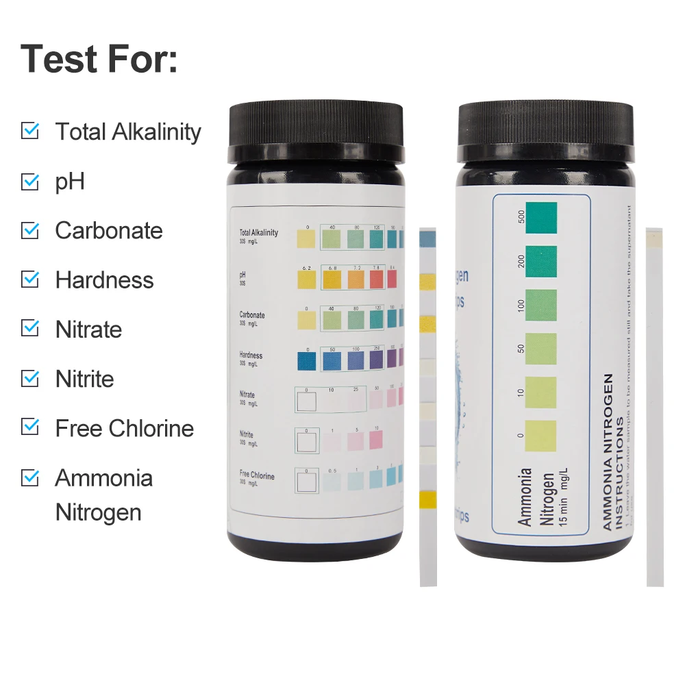 fish pond fish pool water quality test strip kit ammonia ph test kit suppliers