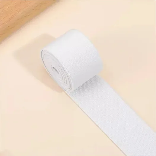 Custom Elastic Webbing Strap Waistband Bias Tape Fold Over Knitted Polyester Nylon Elastics For Clothing