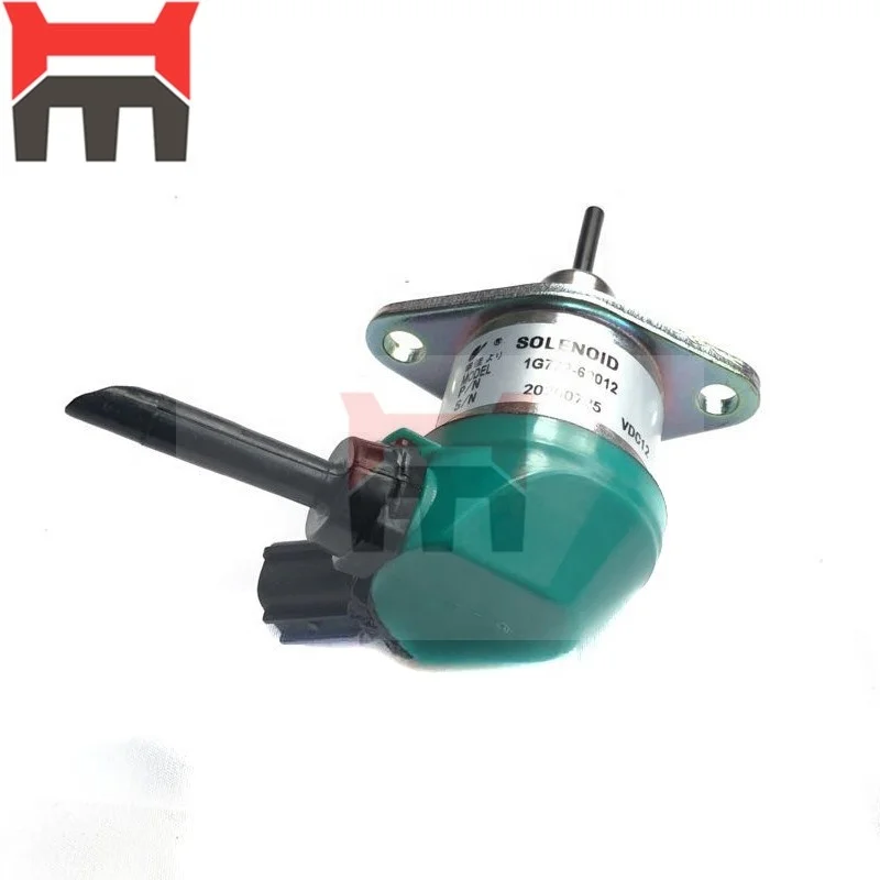 12V Solenoid valve  1G722-60012 for D1503 V2203 V3300 V3307 Engine Stop Solenoid