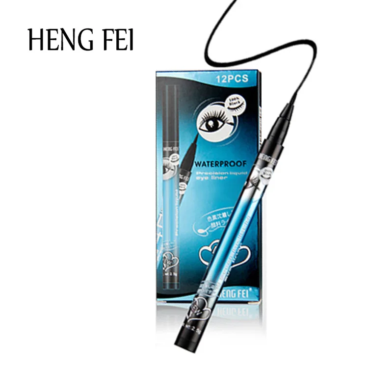 Hengfei 24H Waterproof Liquid Eyeliner Makeup Quick Dry Long Lasting Ultra Fine Precision Eye Makeup Eyeliner