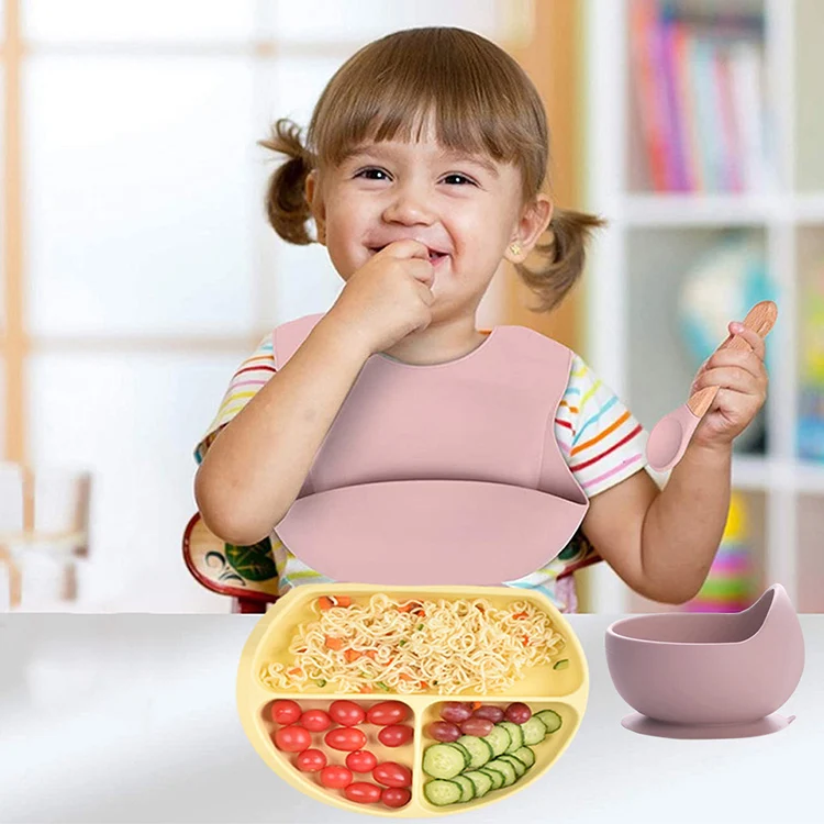 Портативная непромокаемая силиконовая тарелка