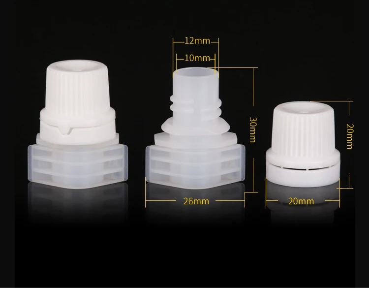 10mm plastic cap chill spout with screw cap