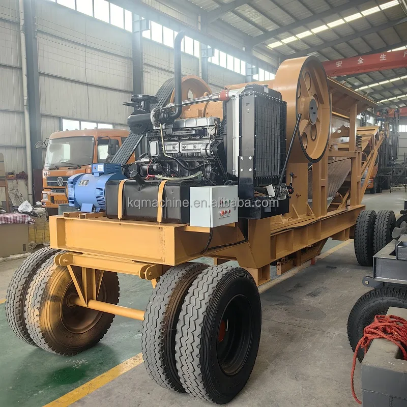Professional Supplier Mobile Jaw Crusher Portable Stone Crusher Machine