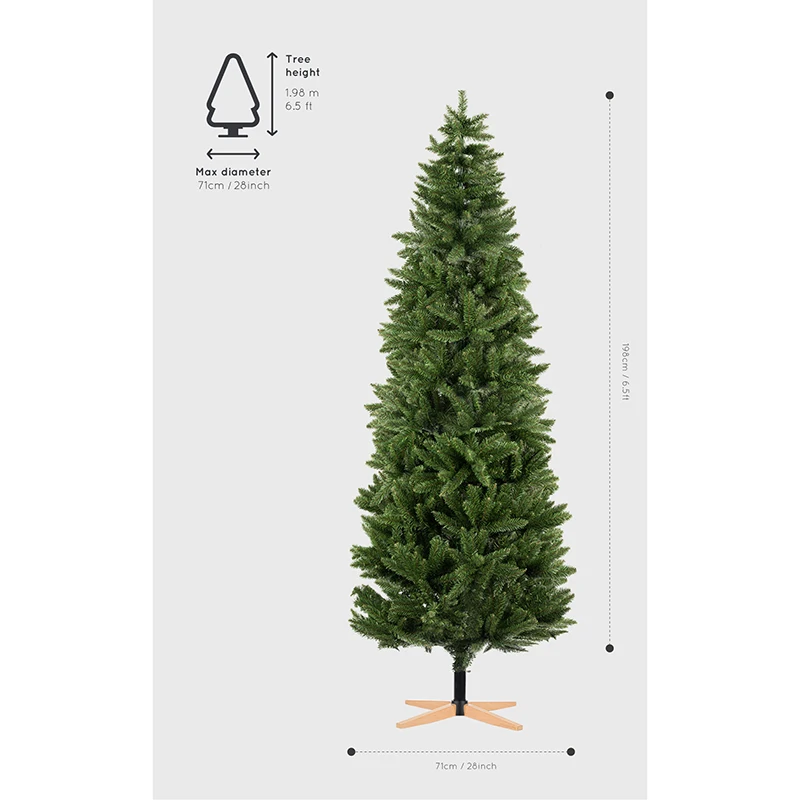 American style  christmas 6.5ft 7.5ft mixed pine christmas tree artificial christmas tree with stands for home decoration
