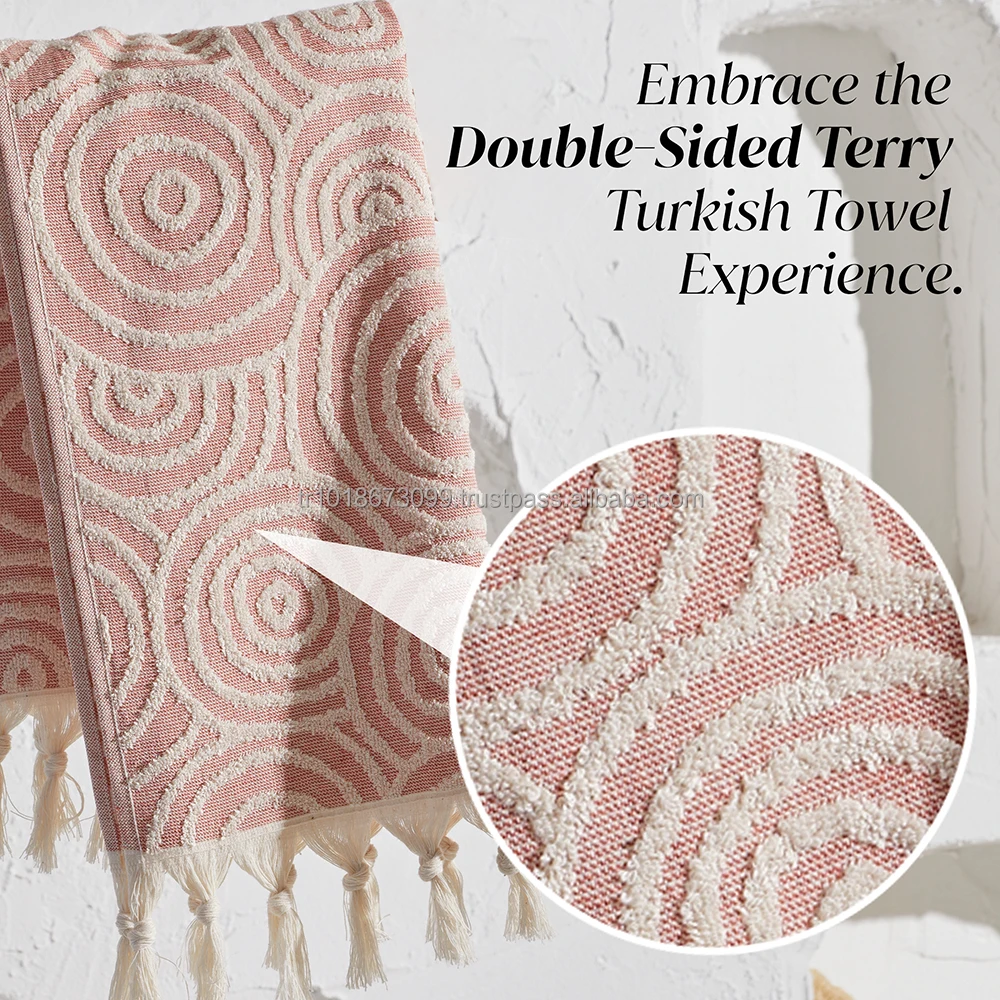 Set of 4 Turkish Terry Hand Kitchen Small Towel, Peshkir, Pestemal Farmhouse decorative hand towels New Style Quick dry Rustic
