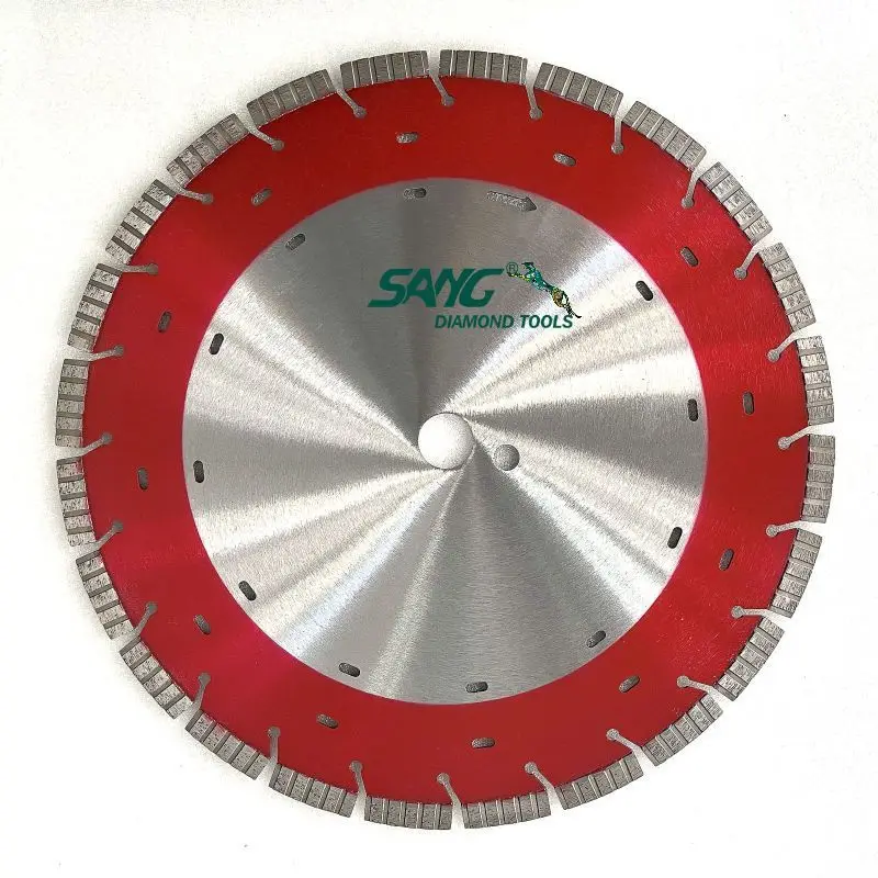 High Quality 400mm Laser Welded Cutting Tools Diamond Cutter Saw Blade For Cured Concrete
