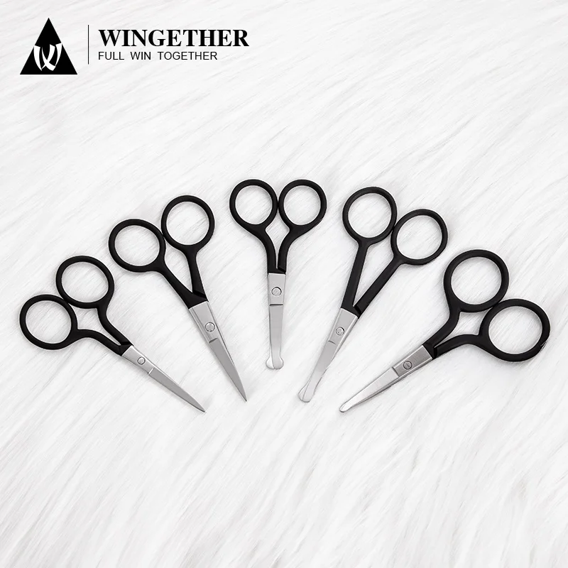 Wingether Amazon, оптовая продажа, все нержавеющие ножницы, прямые ножницы с пластиковой ручкой, ножницы