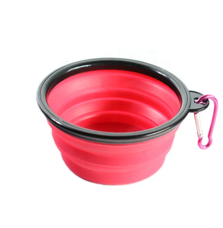 Hot Sale Foldable Silicone dog bowl Pet Water Bowl Collapsible Travel Dog