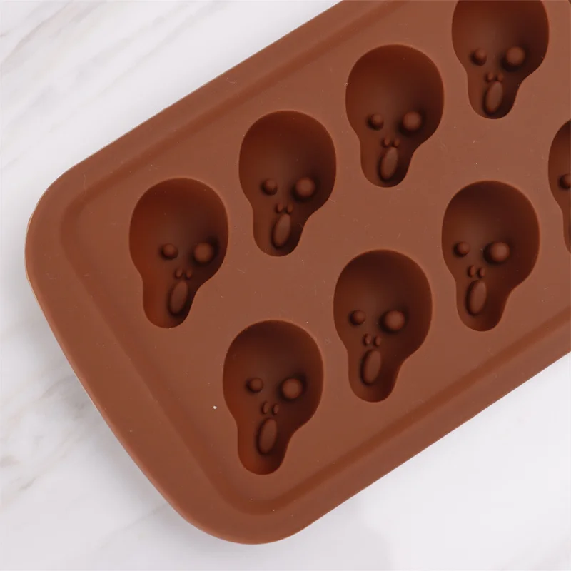 Popular Silicone Baking Mold Skull Shape Chocolate Holder Baking Mold