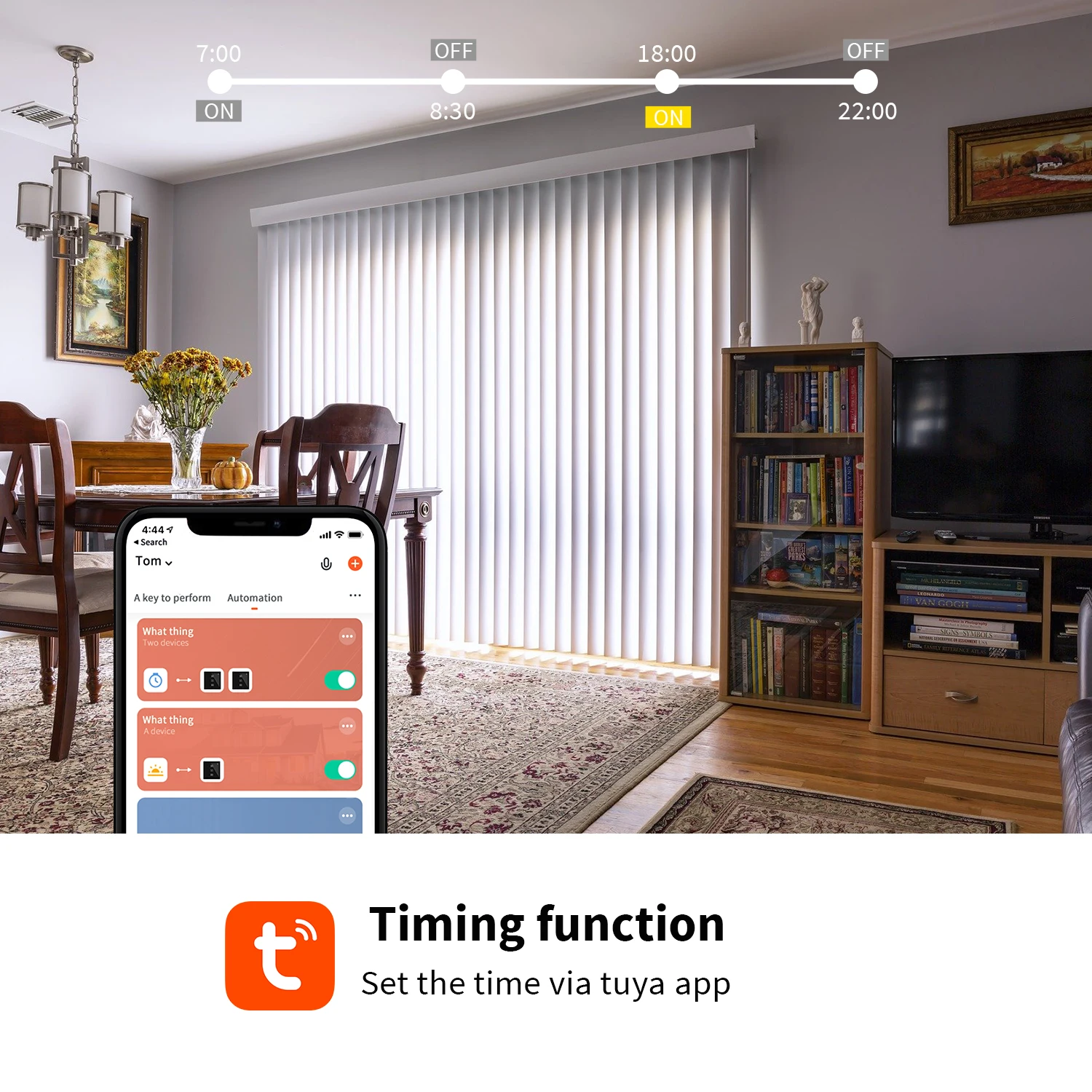Electric smart switch control panel 220V smart home automation remote control for roller blind curtain