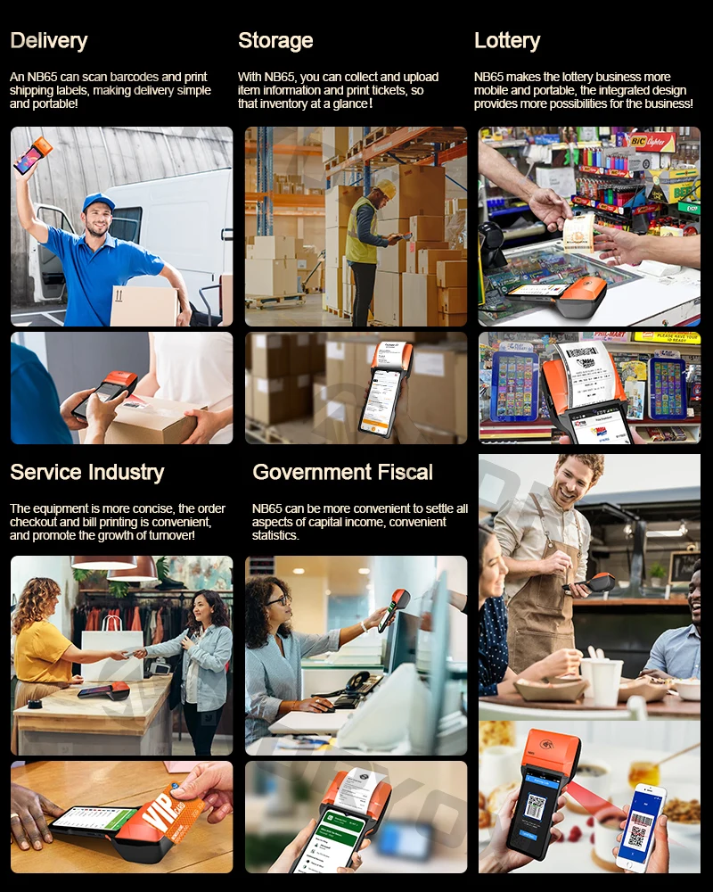 Professional Manufacturer Wholesale 6 Inch 3+32GB Pos Terminal Android 14 Mini Pos Nfc Noryox Nb60Pro Android Pos Machine