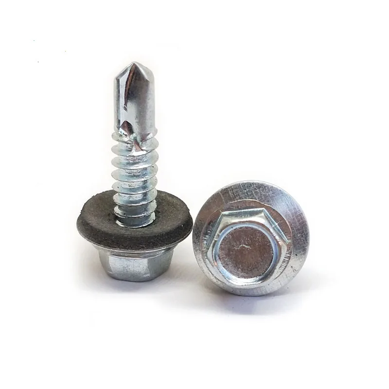 DIN7504K TEK Hex Flange Head Self Drilling Screw For Color Steel Roofing