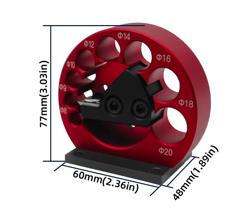 L-HT221 Carbide Inserts Dowel Maker Dowel Plate Wood Raw Materials Rods Wood Sticks Maker Dowel Round Bar Auxiliary Tool Metric