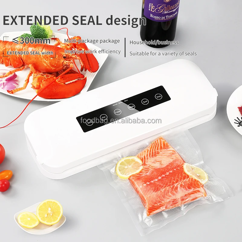 China Factory Home Tabletop Kitchen Appliances Fresh Automatic Seal Vaccum Saver Machine Heat Packing Food Vacuum Sealer