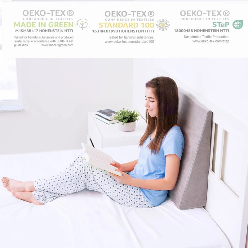 Health Memory Foam Backrest Wedge Bed Rest Pillow