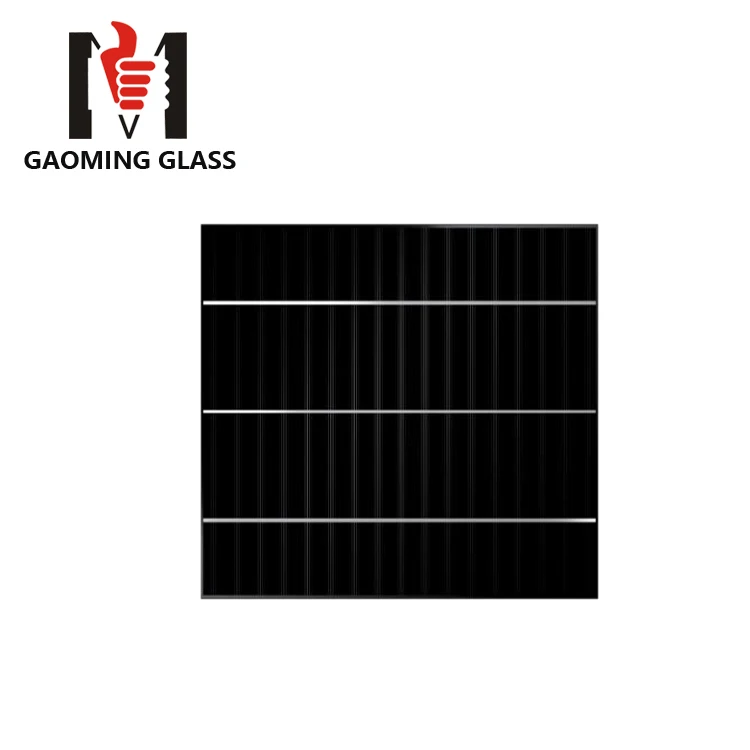 Gaoming 300W transparent solar panel bipv film cladding glass frameless for greenhouse roof window louver 200w 300w
