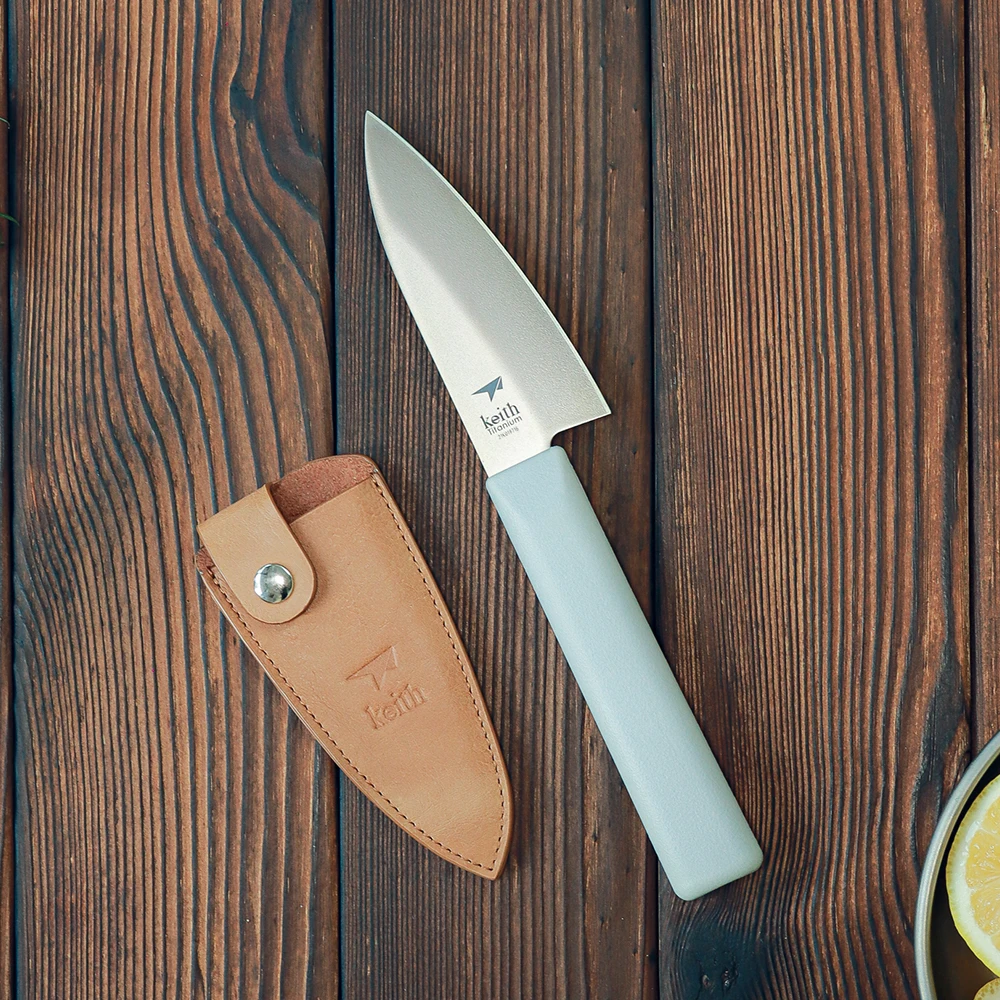 New Style Customized Household Titanium Alloy Kitchen Knife Outdoor Portable Small Small Fruit  Knife