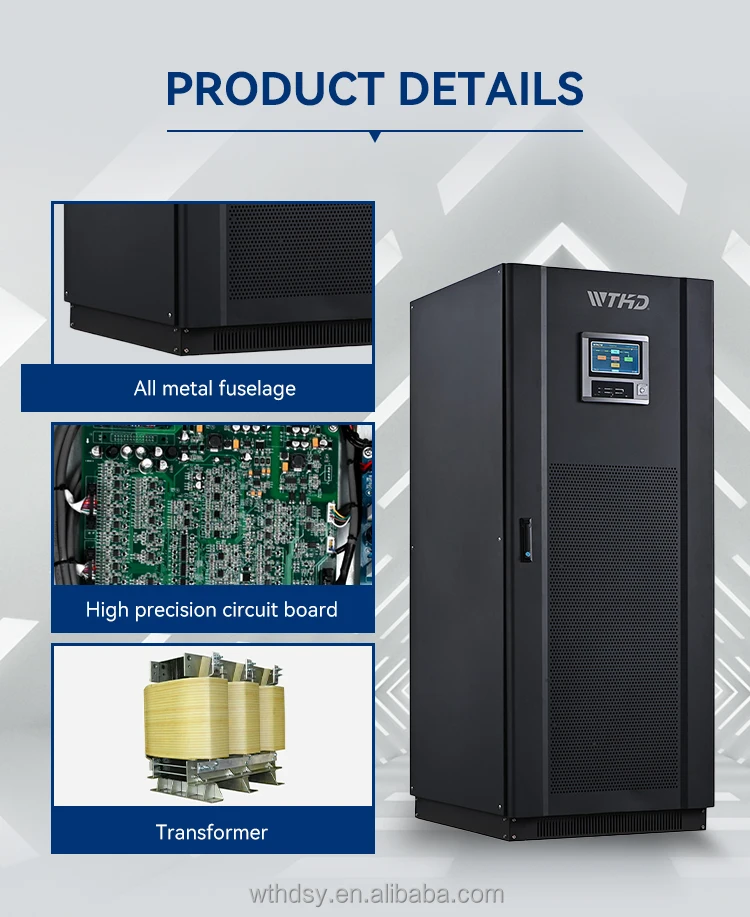 Factory outlet 200kVA Online Low Frequency Pure Sine Wave UPS Power Supply Built in isolation transformer