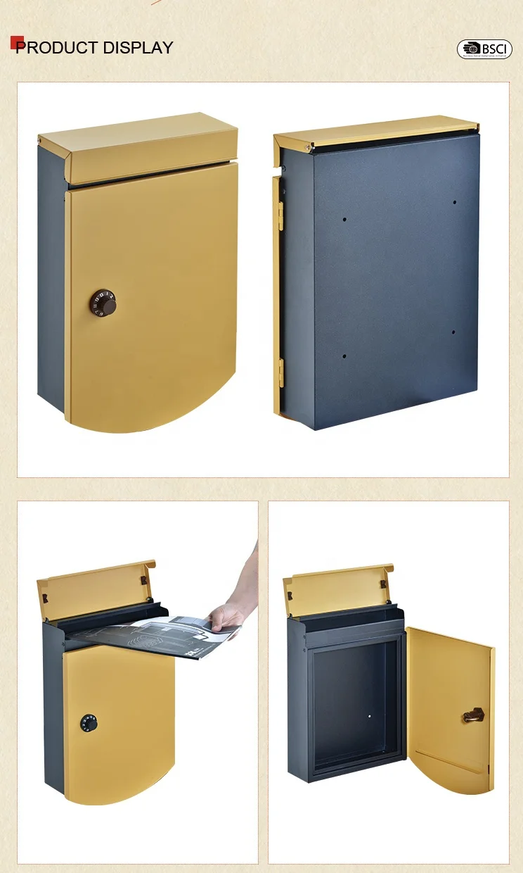 Amazon Hot Sale Mail box Japanese Mailbox Parcel Letter Box Keyless Lock For Mailboxes