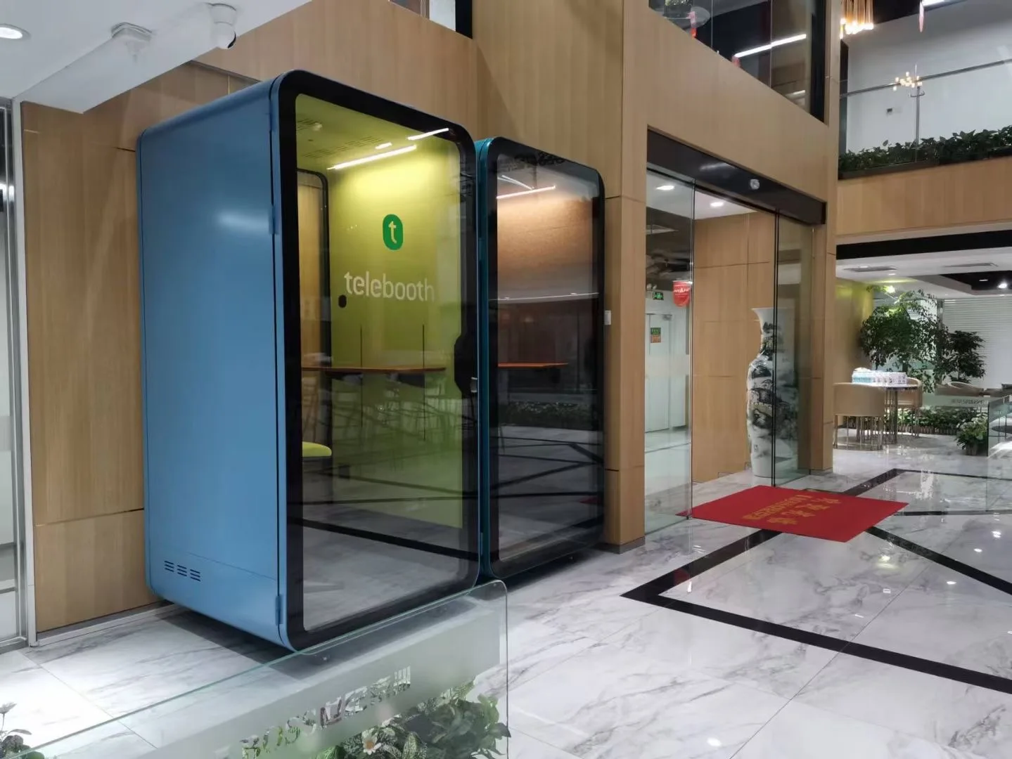 Noise Insulation Acoustic Phone Booth Soundproof Phone Booth Indoor Soundproof  Office Pod