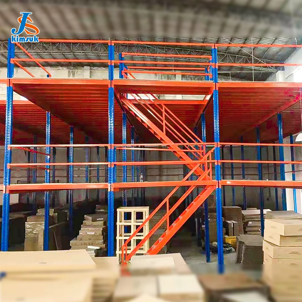 mezzanine storage tire racks steel rack heavy duty shelf for warehouse stacking racks & shelves