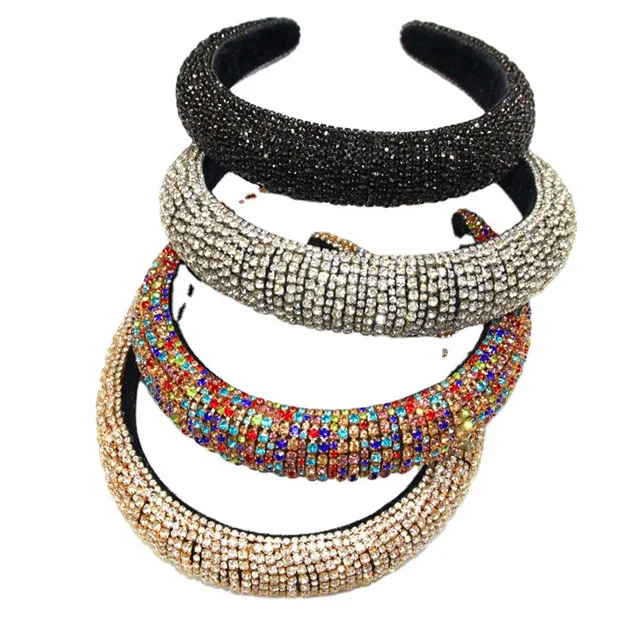 JRX New Arrival Luxury Diamond Headband Rhinestone Fashion Handmade Hairband For Women