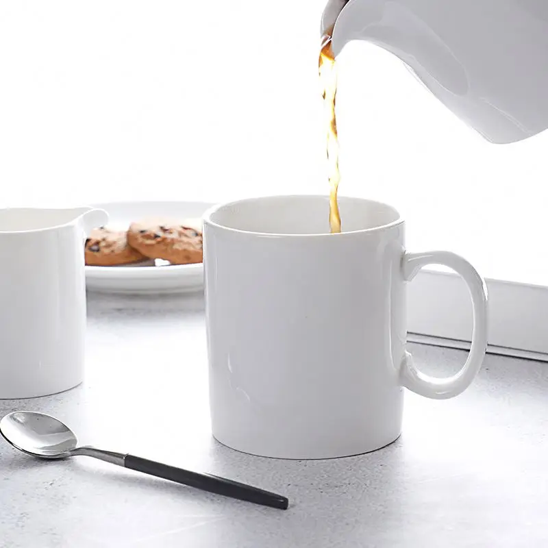 Wholesales Porcelain Plain White Animal Ceramic 3D Mug