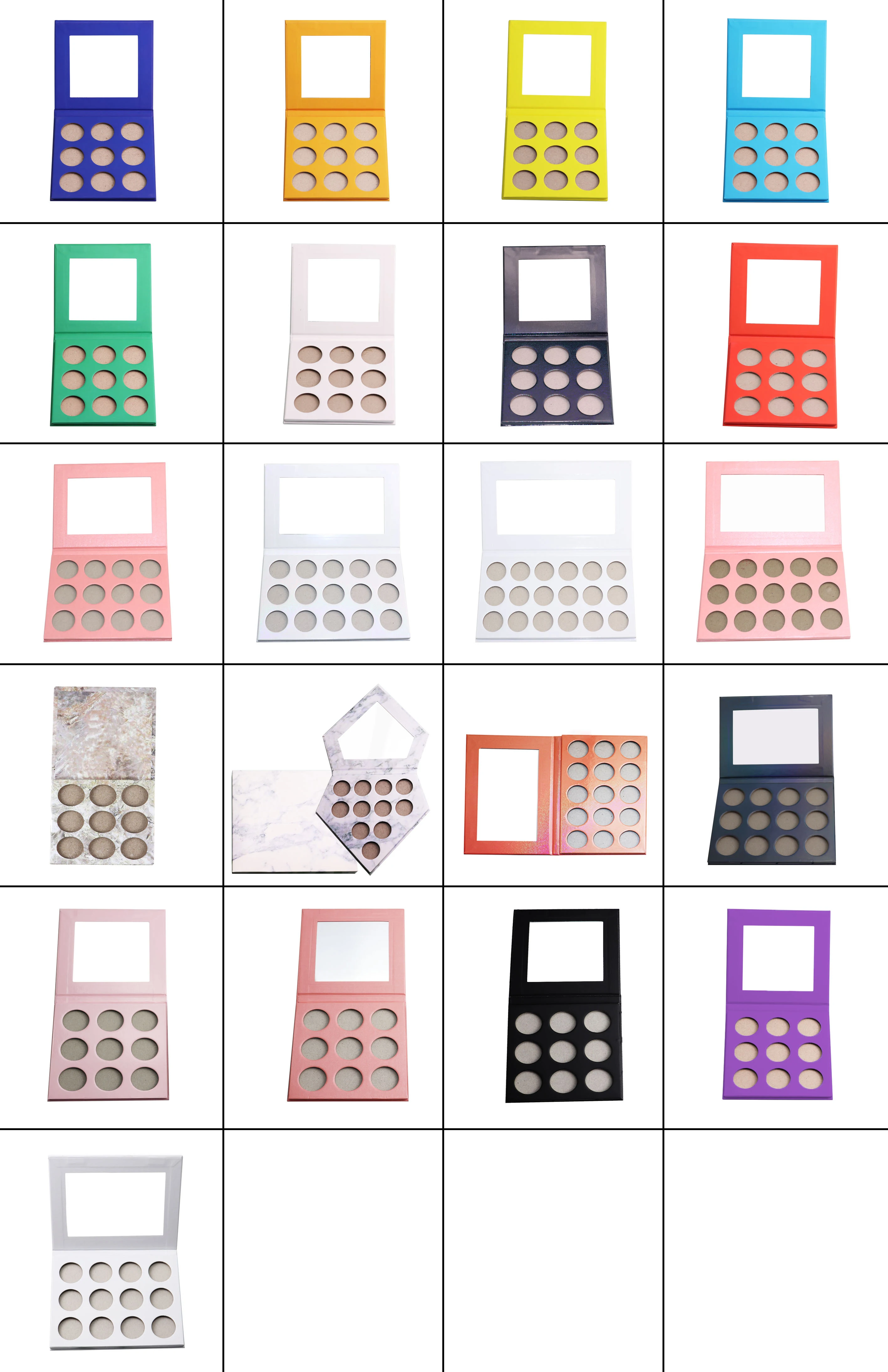Private label high pigment waterproof single eyeshadow pan pressed matte shimmer eyeshadow 26mm DIY